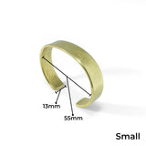 nishnabotna jewelry, minimal, simple brass cuff bracelet
